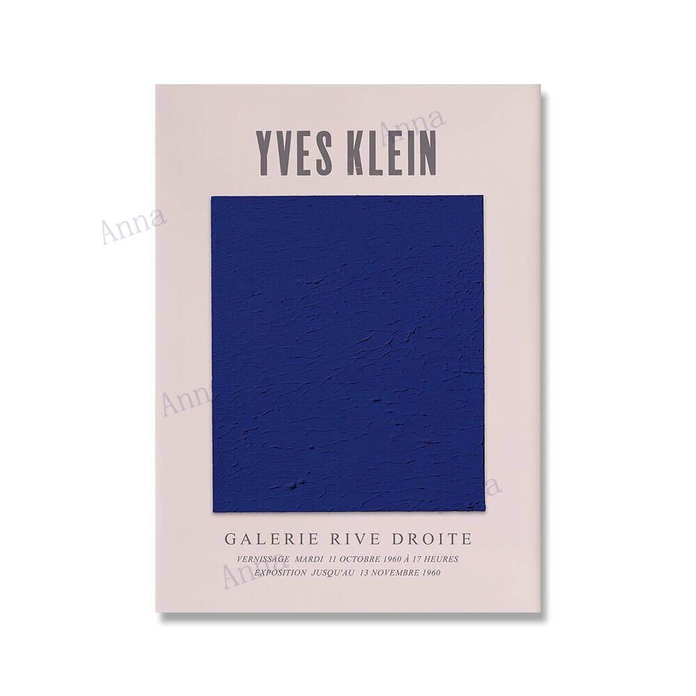 Famous Yves Klein Gallery Posters, Nauradika , colourful posters, Famous Yves Klein Gallery Posters, modern posters, poster, posters, print, prints