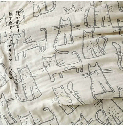 Cat Themed Cotton Bed Spread, Nauradika of London, 14days, Bedding, blanket, Blankets, Home & Garden, Home Textile, soft furnishing