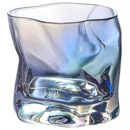 Luxury Cocktail Glasses With Ridges And Golden Trimming, Nauradika of London, drinking glass, Drinkware, glass, glasses, Glassware, Other Glass, Patterned Cocktail Glasses, small glasses, solid glasses, whiskey glasses