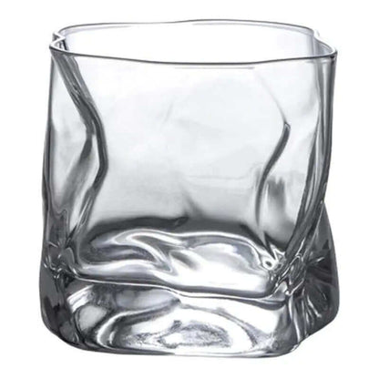 Luxury Cocktail Glasses With Ridges And Golden Trimming