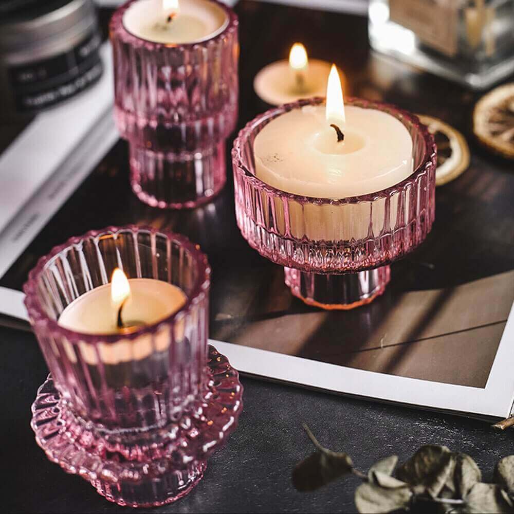 Luxury Nordic Glass Photophor (set of 4), Nauradika of London, candle holder, candleholder, decorative accessories, photophor