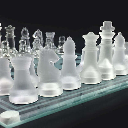 Glass Chess Set, Nauradika , 14days, autopostr_pinterest_51712, chess, chess board, chess set, decor, decoration, decorative accessories, glass chess