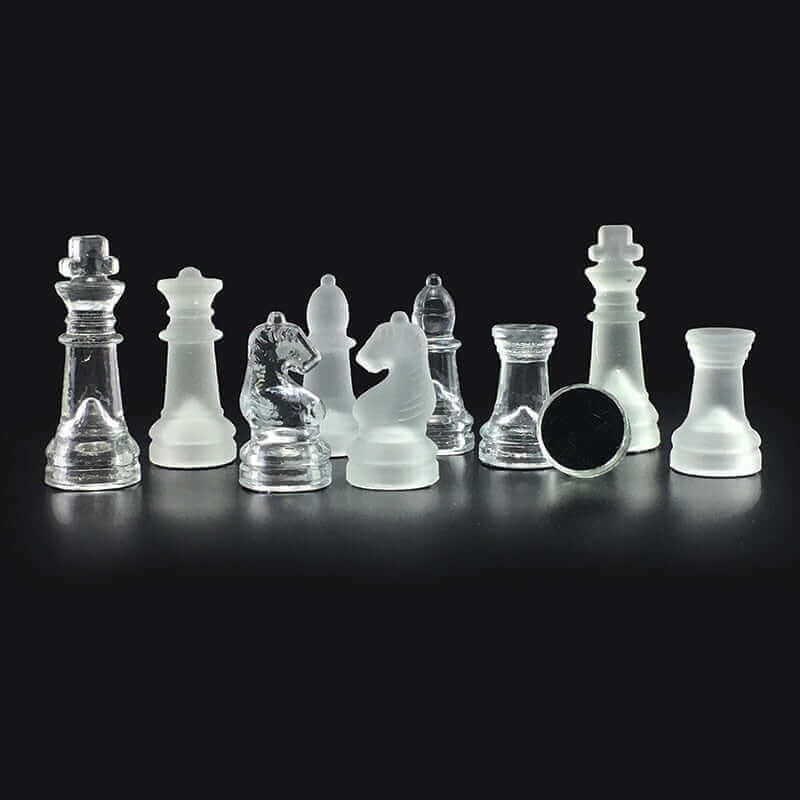 Glass Chess Set, Nauradika , 14days, autopostr_pinterest_51712, chess, chess board, chess set, decor, decoration, decorative accessories, glass chess