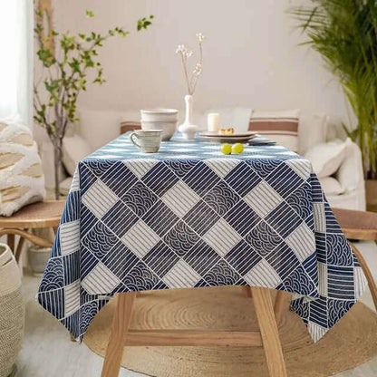 Japanese Style Linen Tablecloth, Nauradika of London, kitchen, Table cover, tableclothes