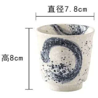 Set of 2 Korean Traditional Ceramic Tea Cups