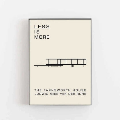 Less is More Mies Van Der Rohe Prints