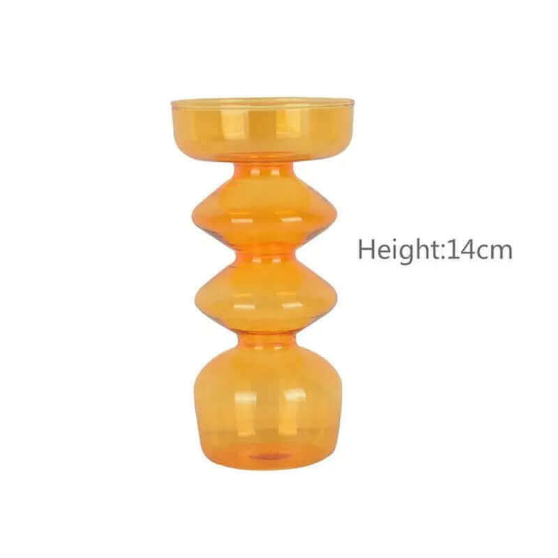 Multi-Colour Glass Candle Holders