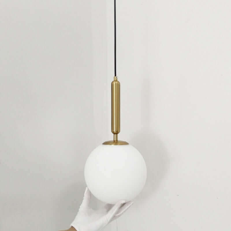 Modern Gold Glass Ball Pendant