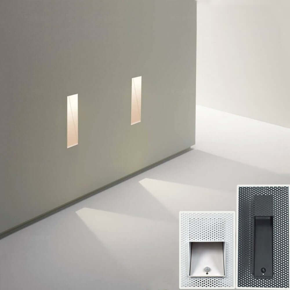 Recessed Staircase Wall Lamp with PIR Motion Sensor