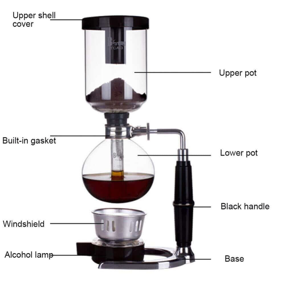 Siphon Coffee Maker, Nauradika , cold brew, kitchen, kitchen acessories, kitchenware, Siphon Coffee Maker