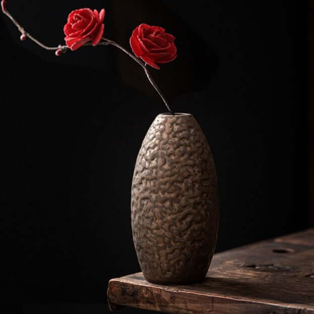 Gilt Vintage Ceramic Vase, Nauradika , 14days, autopostr_pinterest_51712, ceramic vase, decor, decoration, decoration accessories, decorative accessories, flower vase, gift, gilt vase, vase, vases, vintage vase