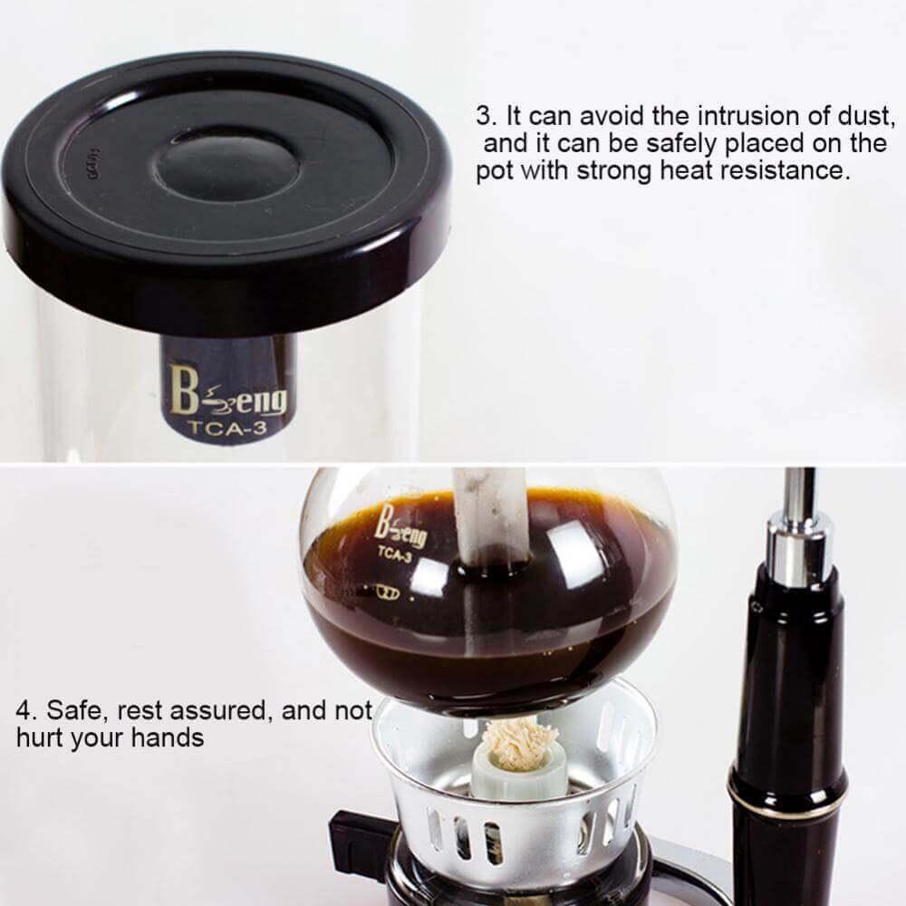 Syphon coffee maker Japanese Style Siphon pot Resistant Glass Brewing Coffee  Maker 2/3/5cups TCA