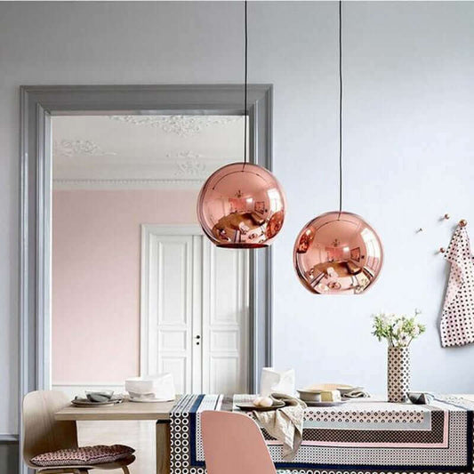 Mirror Glass Ball Hanging Lamp