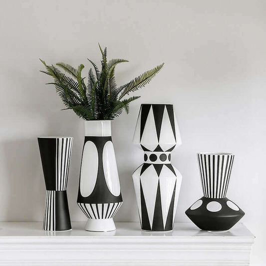 Zebra Ceramic Vase