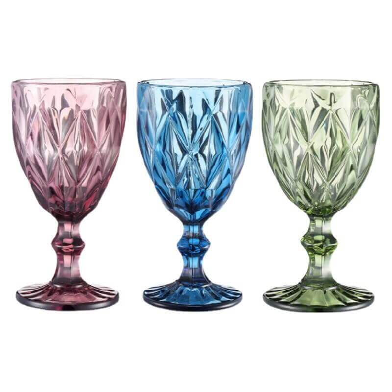 Wine Glasses with Color, Nauradika of London, Dining & Bar, drinking glass, Drinkware, glass, glasses, Glassware, Home & Garden, tumbler, tumblers, Wine Glasses