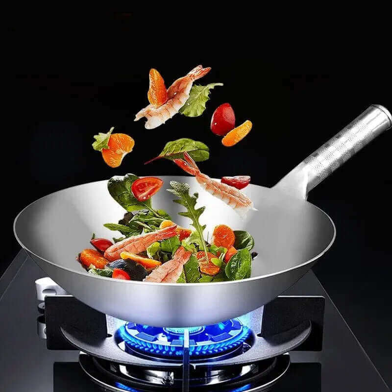 Stainless Steel Wok, Nauradika of London, chinese wok, home ware, Homeware, kitchen, Other Kitchen Tools & Gadgets, wok