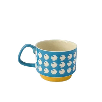 Superb retro coffee ceramic cups - come in 8 different patterns