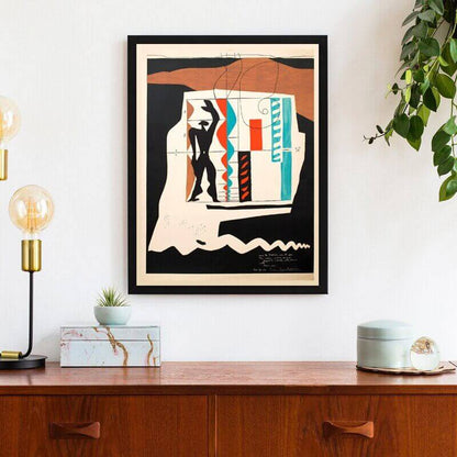 Le Corbusier Exhibition Retro Vintage Premium Poster, Nauradika of London, poster, posters