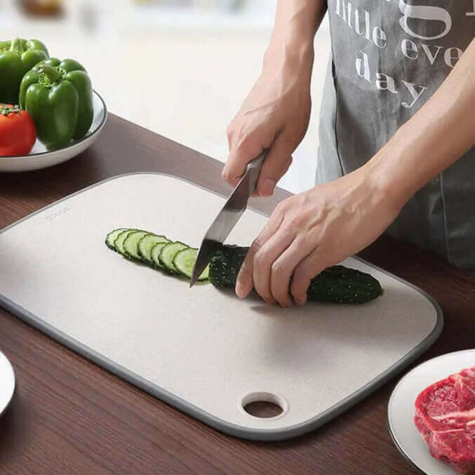 Wheat Straw Cutting Boards for Kitchen, Plastic Chopping Board 3